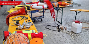 Vorstellung von Einsatzmitteln zum Ufern (Quelle: LfBK / Albrecht)