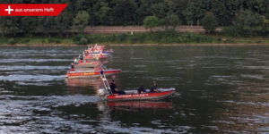 Auffanglinie zur Personensuche bei Wasserrettung (Quelle: Albrecht)