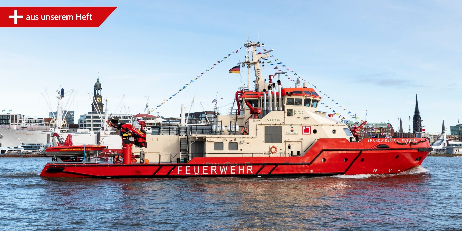 Taufe des Löschbootes „Branddirektor Westphal“ (Quelle: ©HPA/Christian Bruch)