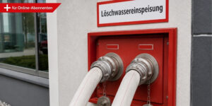 Symbolbild: Die Löschwassereinspeisung bei der Feuerwehr